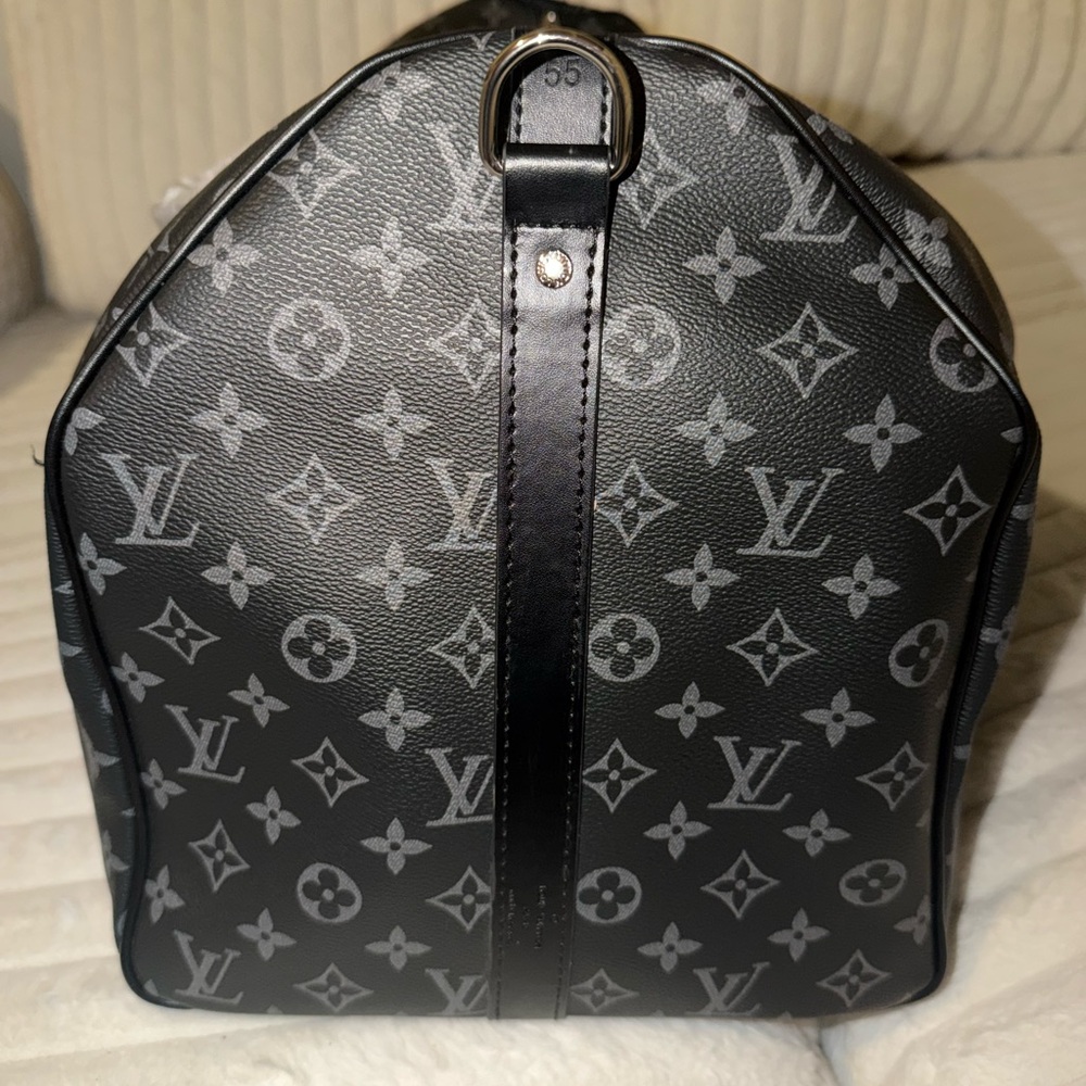 Louis Vuitton Monogram Eclipse Black & Gray Duffe… - image 2